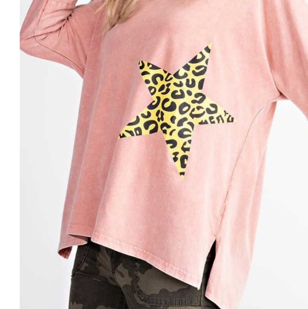 Starlight Leopard longsleeve tee